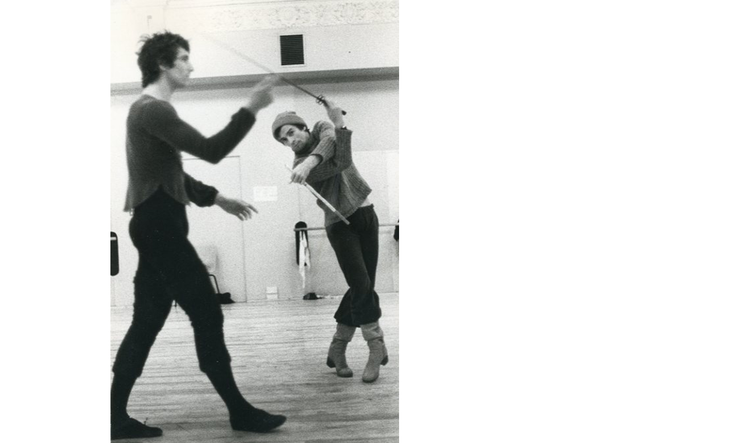 Frédéric Jahn and Rudolf Nureyev in rehearsals for Romeo and Juliet (c) Dominic Photography 2500x1514