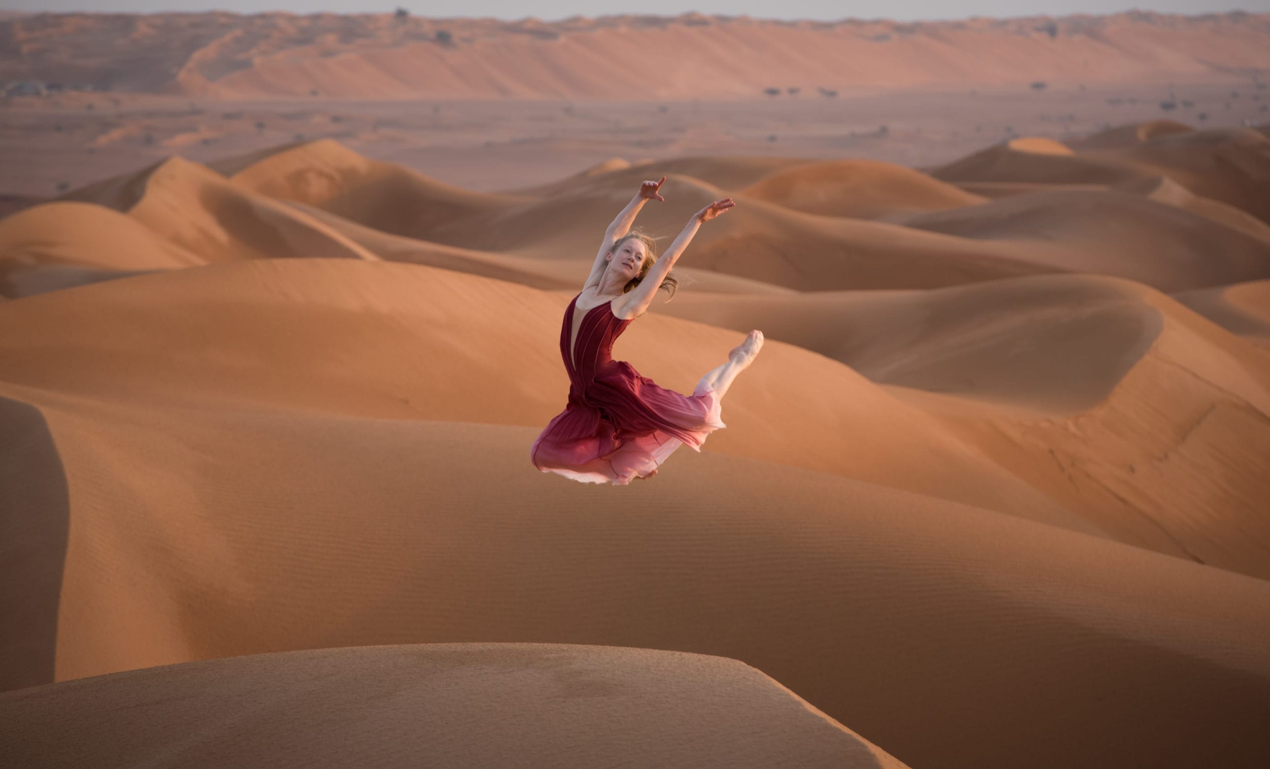 Amber Hunt photographed on tour in Oman © Photography by ASH