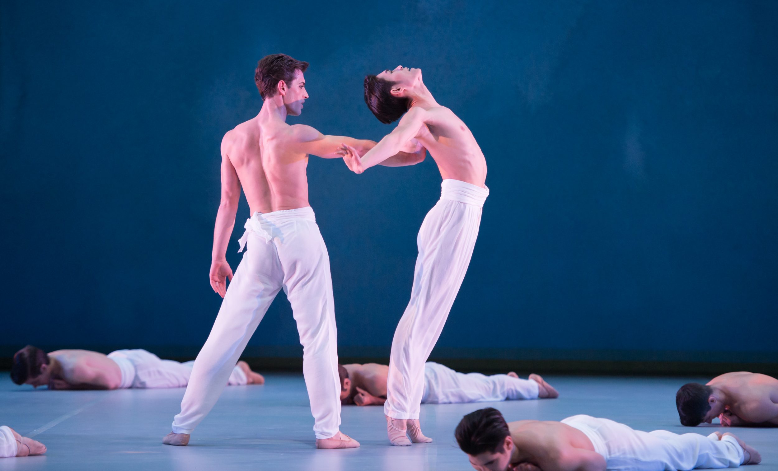 John Neumeier's Spring & Fall during English National Ballet's dress rehearsal for their Modern Masters triple bill