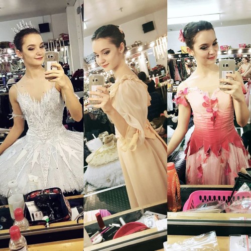 Francesca Velicu in her different Nutcracker costumes