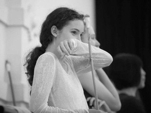 Francesca Velicu in rehearsal for Akram Khan’s Giselle © Amber Hunt