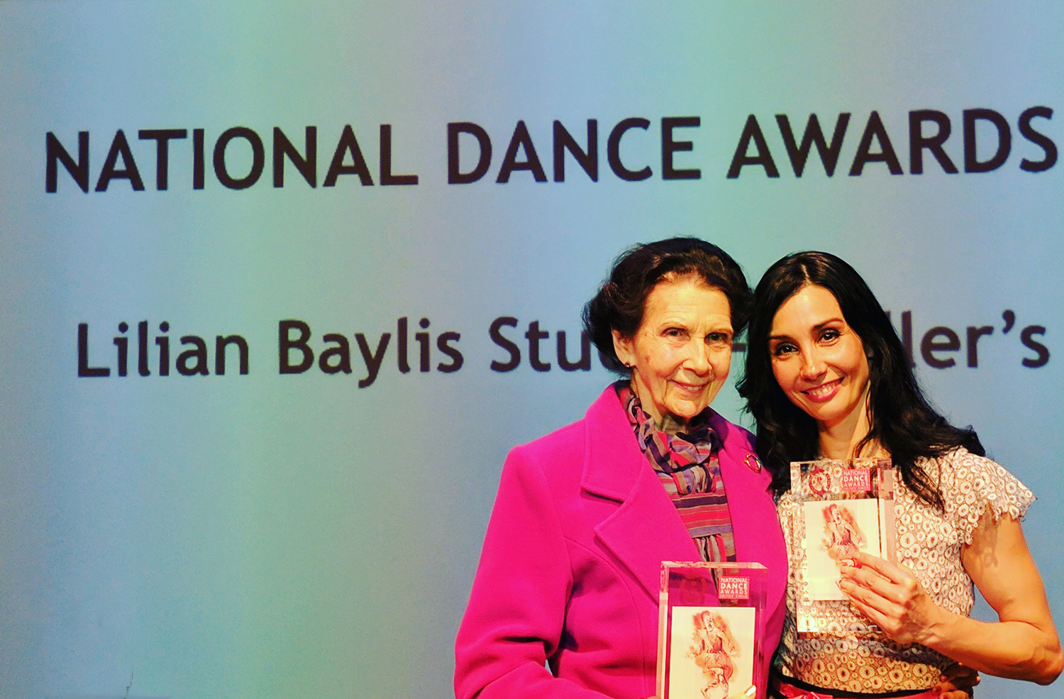 Artistic Director Tamara Rojo and President Dame Beryl Grey at the National Dance Awards 2016