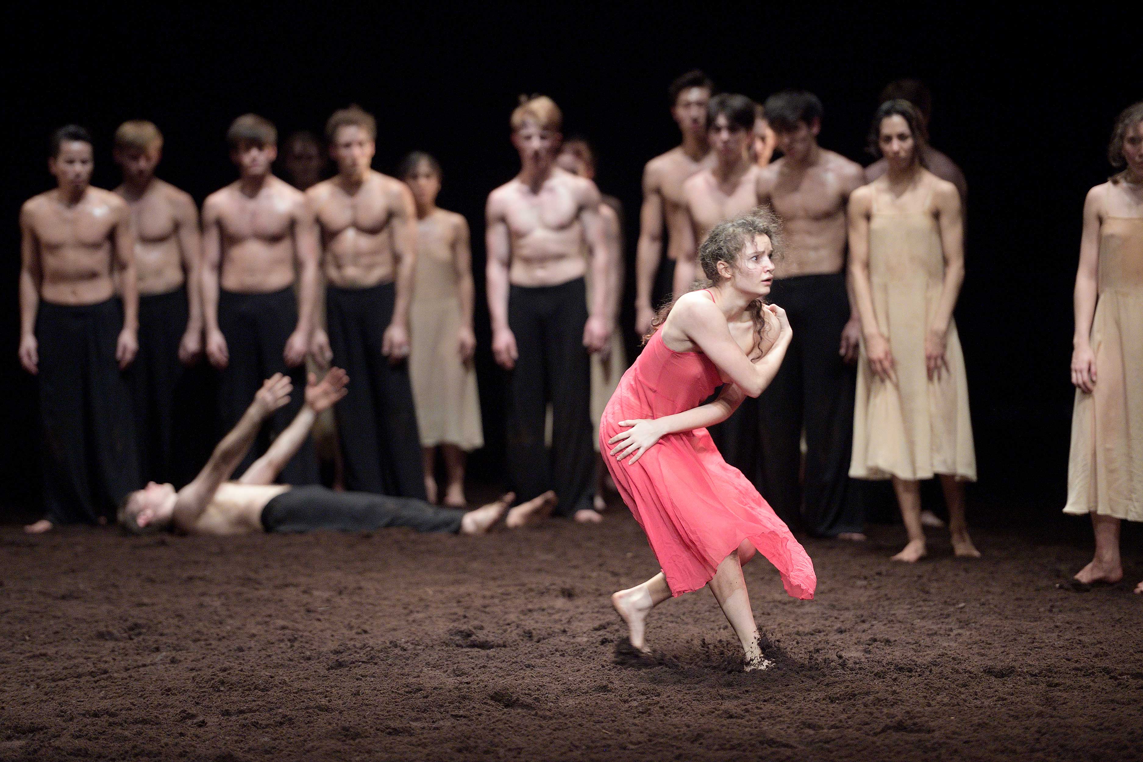 Francesca Velicu in Pina Bausch's Le Sacre du printemps by English National Ballet