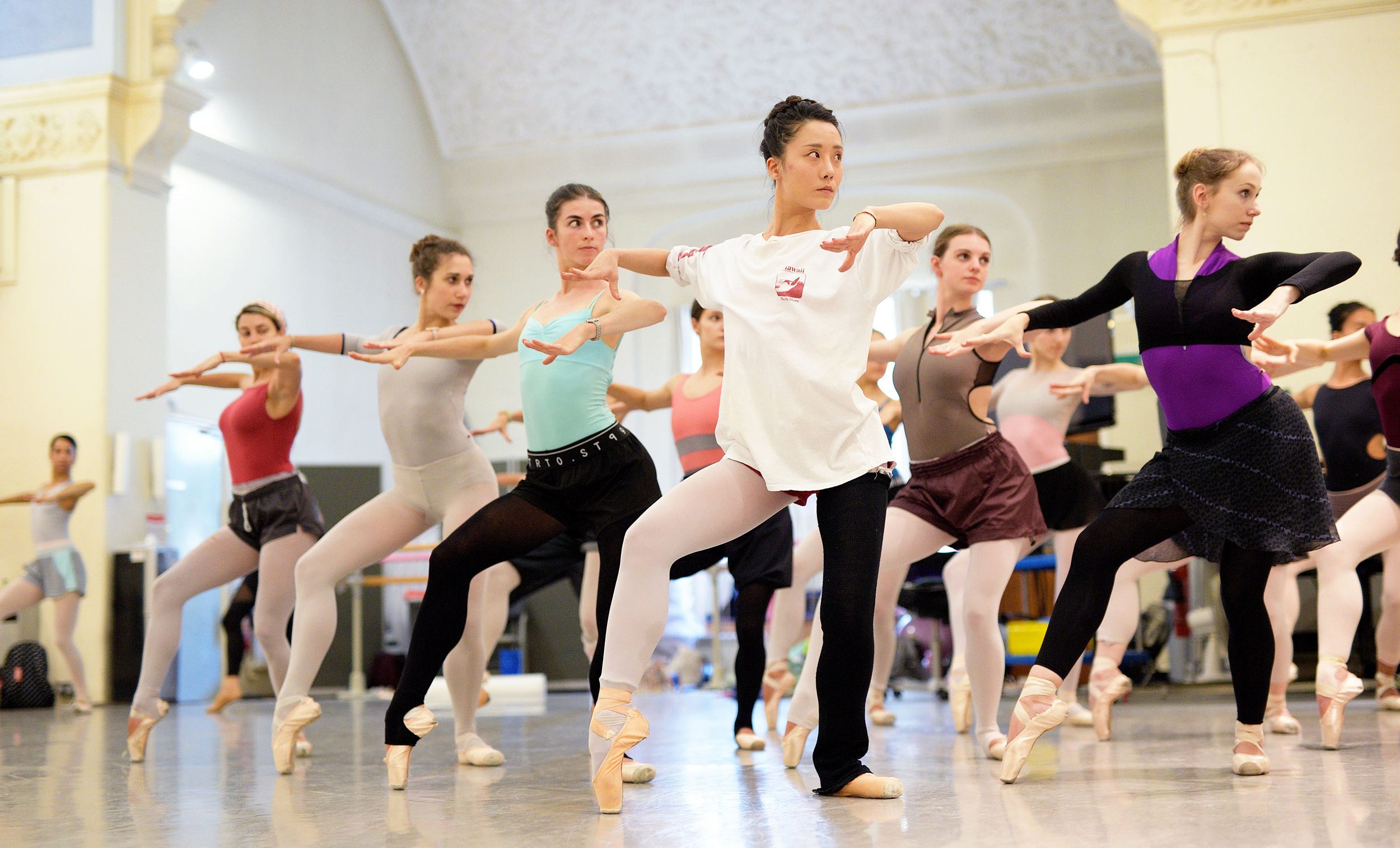English National Ballet rehearsing The Cage by Jerome Robbins © Laurent Liotardo