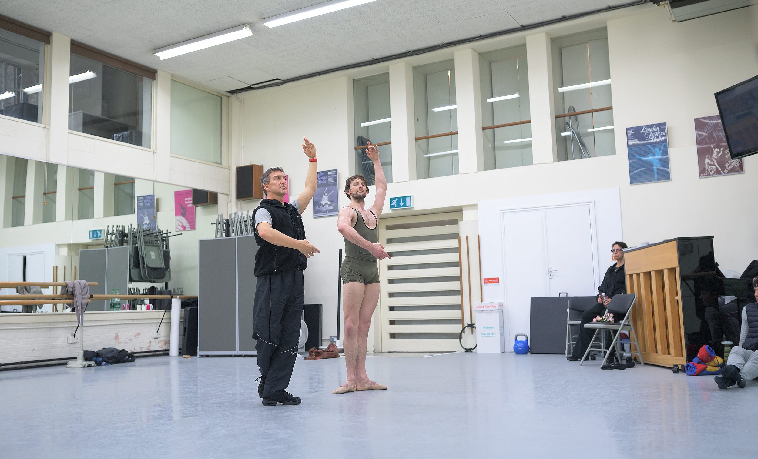 Julio Bocca and Aaron Robison rehearsing The Sleeping Beauty © Laurent Liotardo