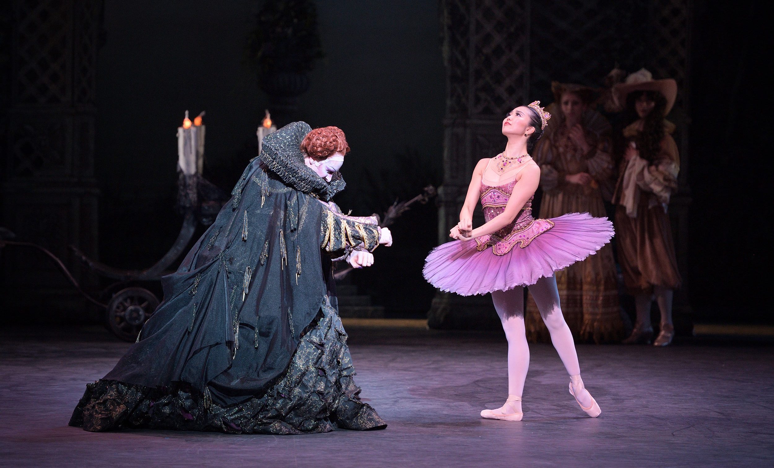 James-Streeter-as-Carabosse-and-Shiori-Kase-as-Lilac-Fairy©-Laurent-Liotardo