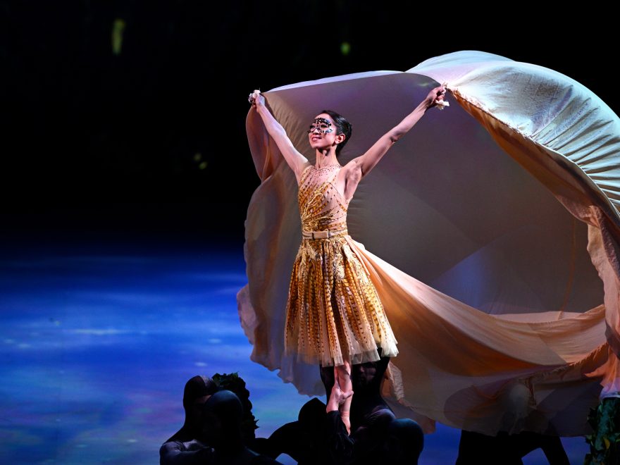 PRESS Erina Takahashi in Cinderella in-the-round. The proscenium arch version of Cinderella will be performed in Manchester and Southampton this autumn © Laurent Liotardo