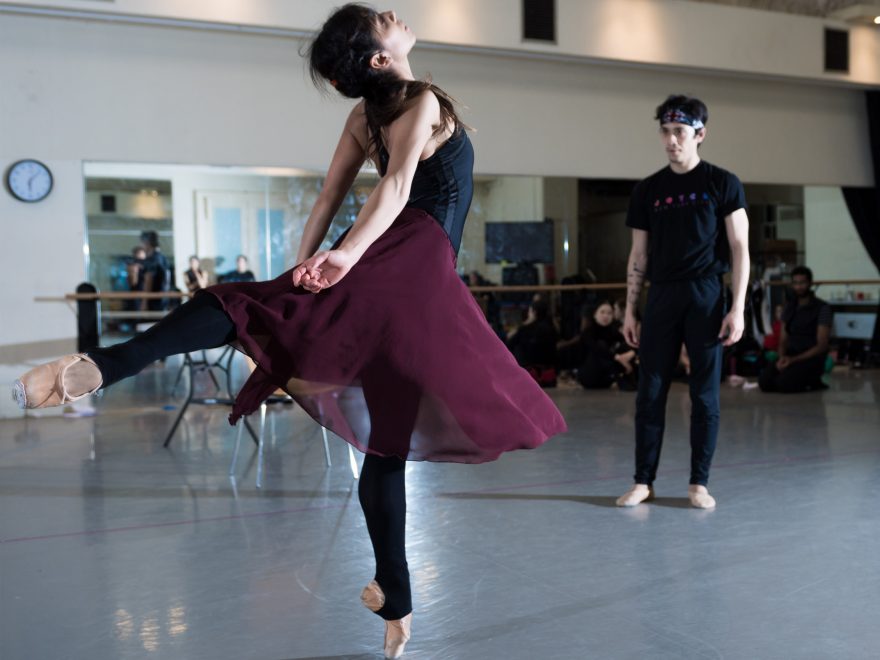 Crystal Costa and Jeffrey Cirio in rehearsals for Nora © Ian Gavan