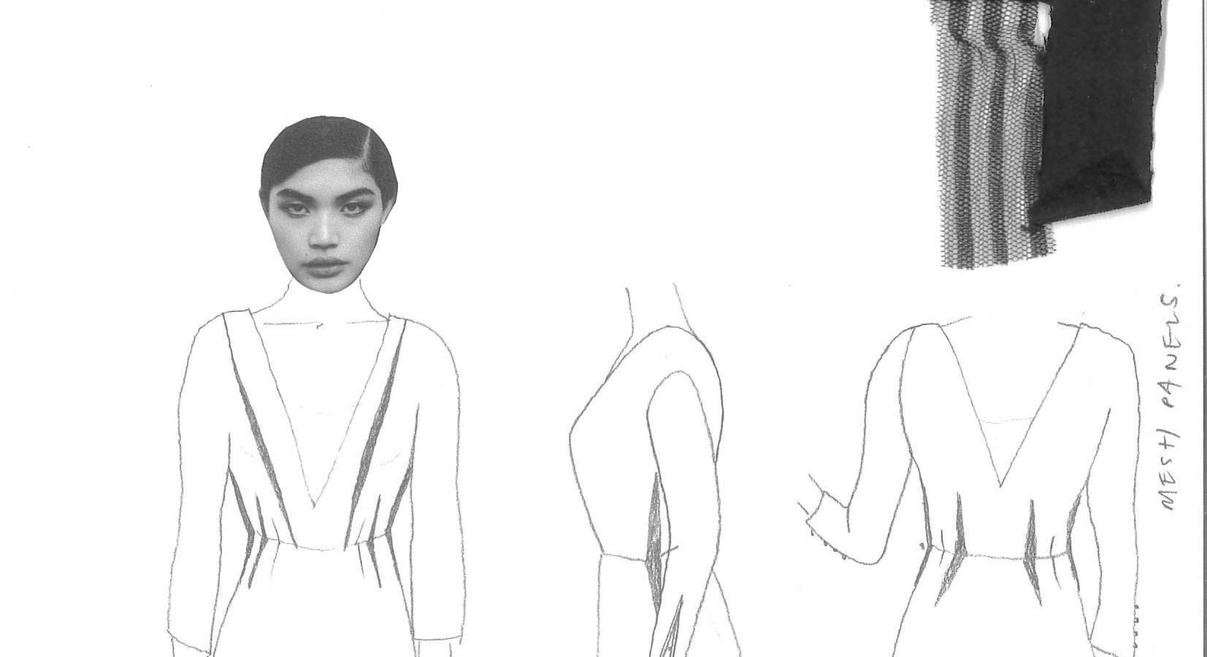 Costume sketches for Nora © Louie Whitemore