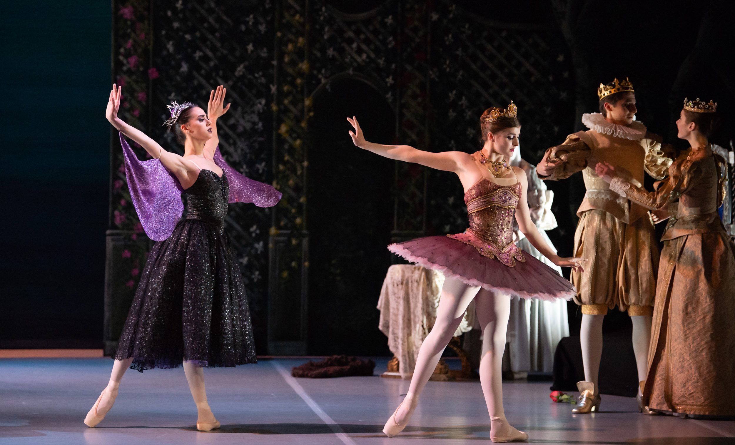 Phoebe Schembri as Carabosse and Alexia Norris as Lilac Fairy in My First Ballet Sleeping Beauty © Photography by ASH
