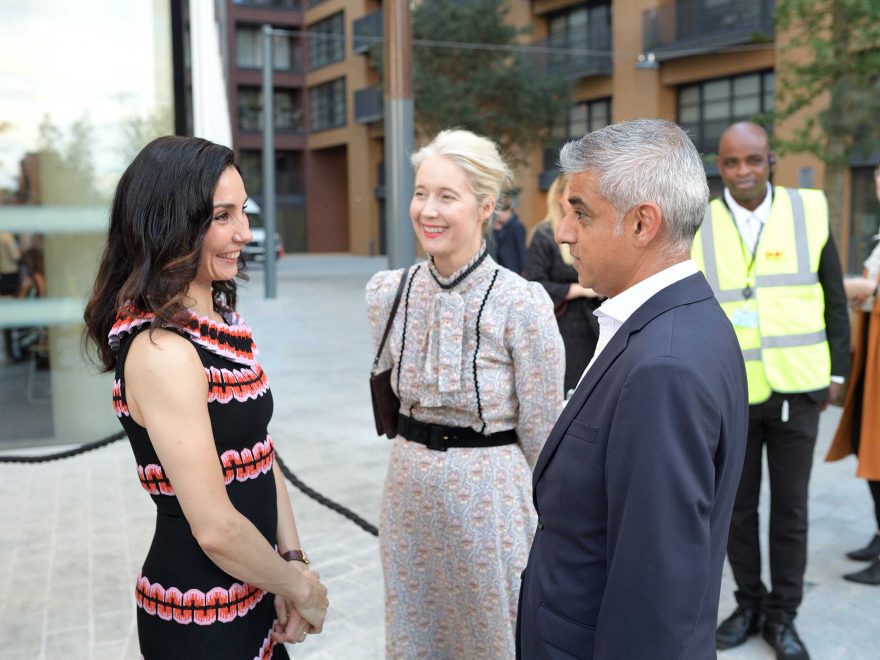 Tamara-Rojo,-Deputy-Mayor-for-Culture-Justine-Simons-and-Mayor-of-London-Sadiq-Khan-at-the-opening-of-English-National-Ballet's-new-building-(c)-Laurent-Liotardo