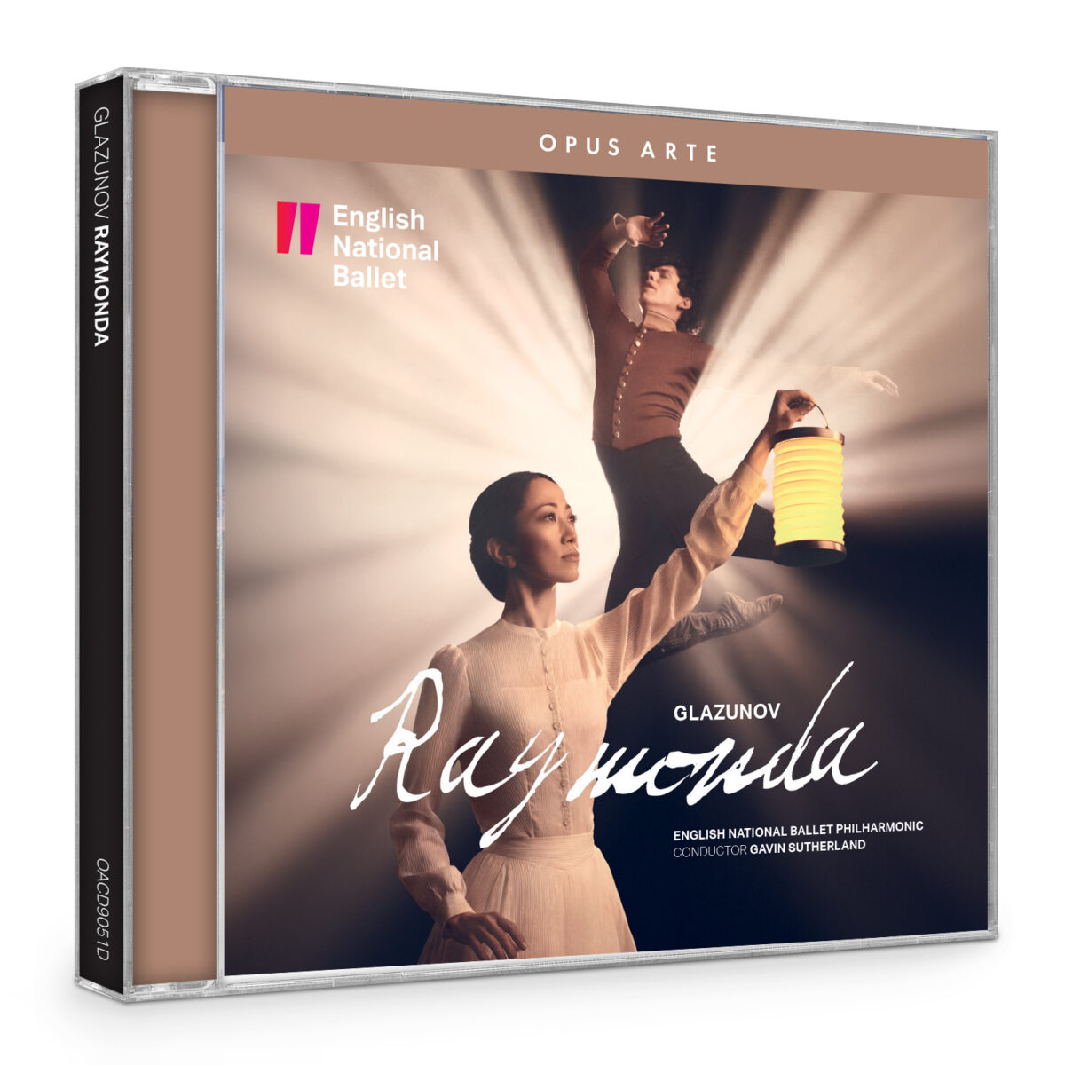 A CD case for the score of English National Ballet's Raymonda