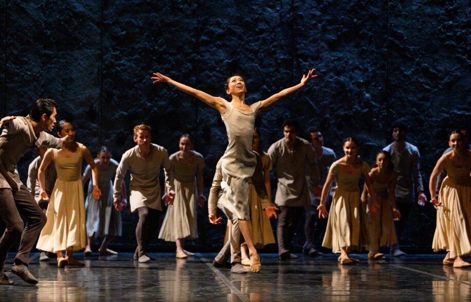 Erina Takahashi and English National Ballet in Akram Khan's Giselle, part of the 2024/2025 season © Laurent Liotardo
