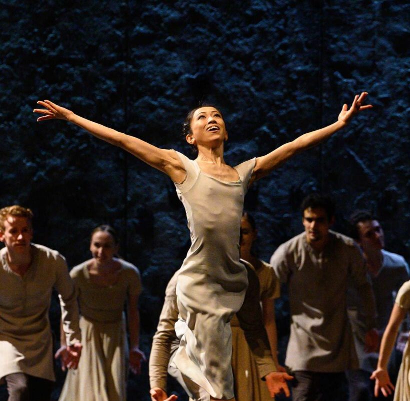 Erina Takahashi and English National Ballet in Akram Khan's Giselle, part of the 2024/2025 season © Laurent Liotardo